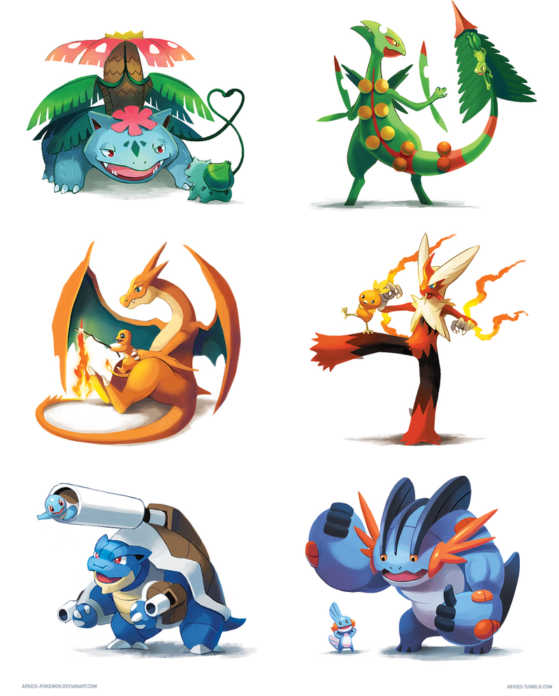 Illustration for article titled Mega Pokémon, Hanging Out With Their Kids